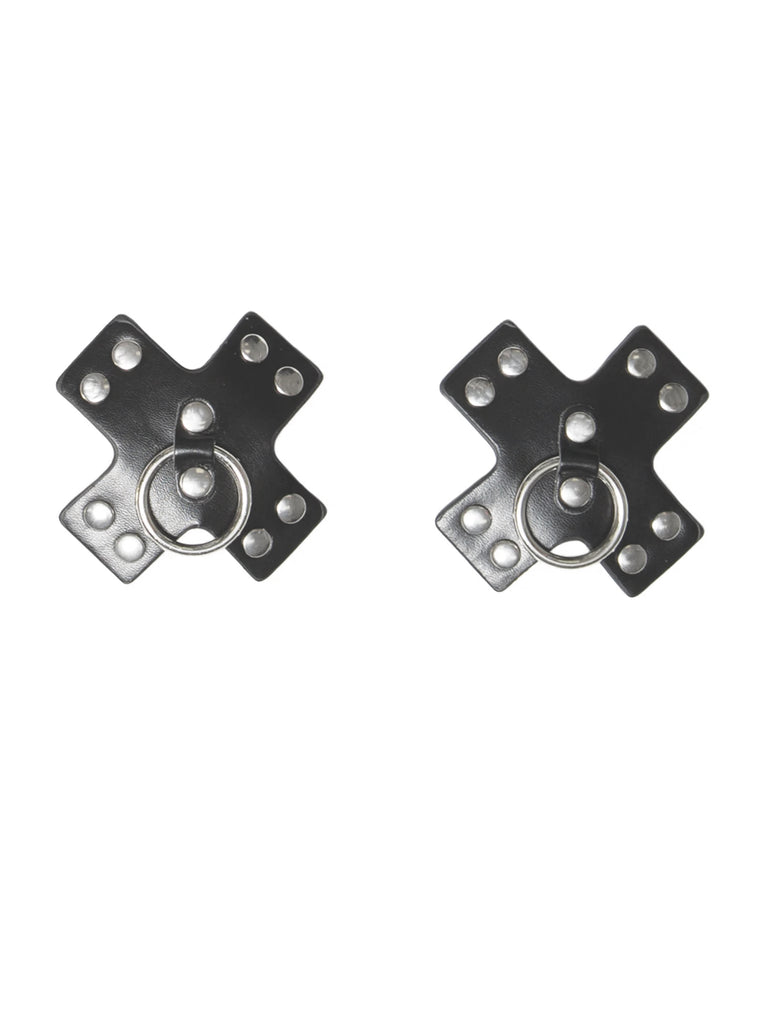 Studded Cross Shape Pasties