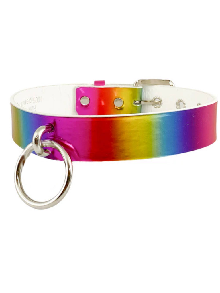 Rainbow Choker With 2" O Ring