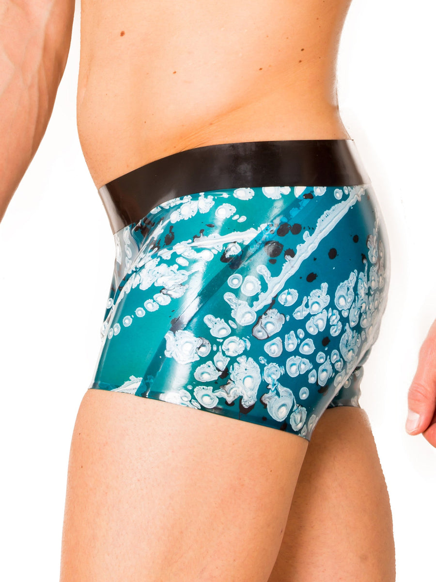 Latex Electric Blue Shorts Honour Clothing