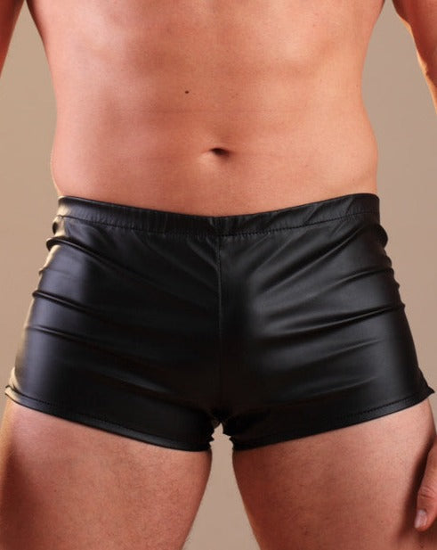 Mens Leatherette Shorts - Honour Clothing