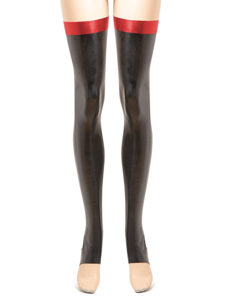 Renegade Latex Footless Stockings With A Rear Seam - Honour Clothing
