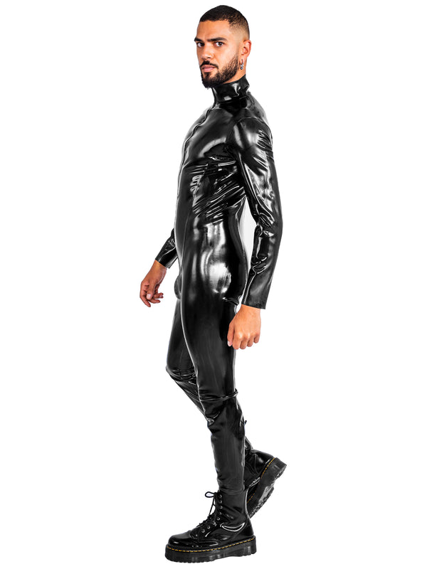 Heavy Duty (0.55mm) Panelled Latex Catsuit - Honour Clothing