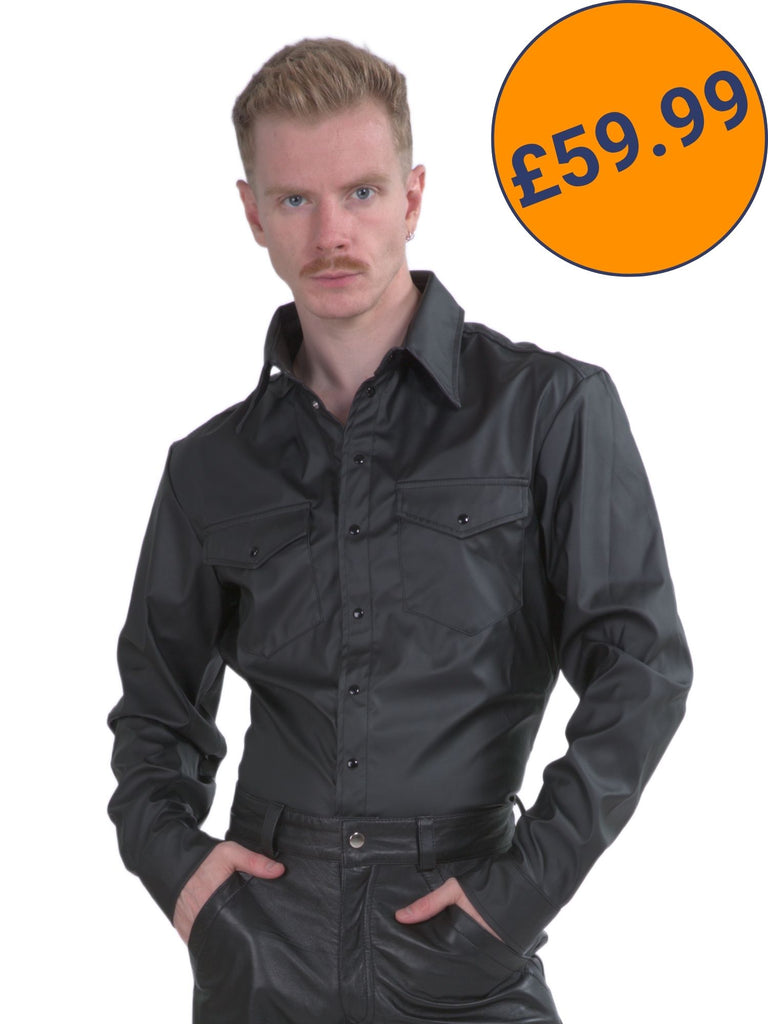 Secret Sale - Leatherette Classic Style Shirt