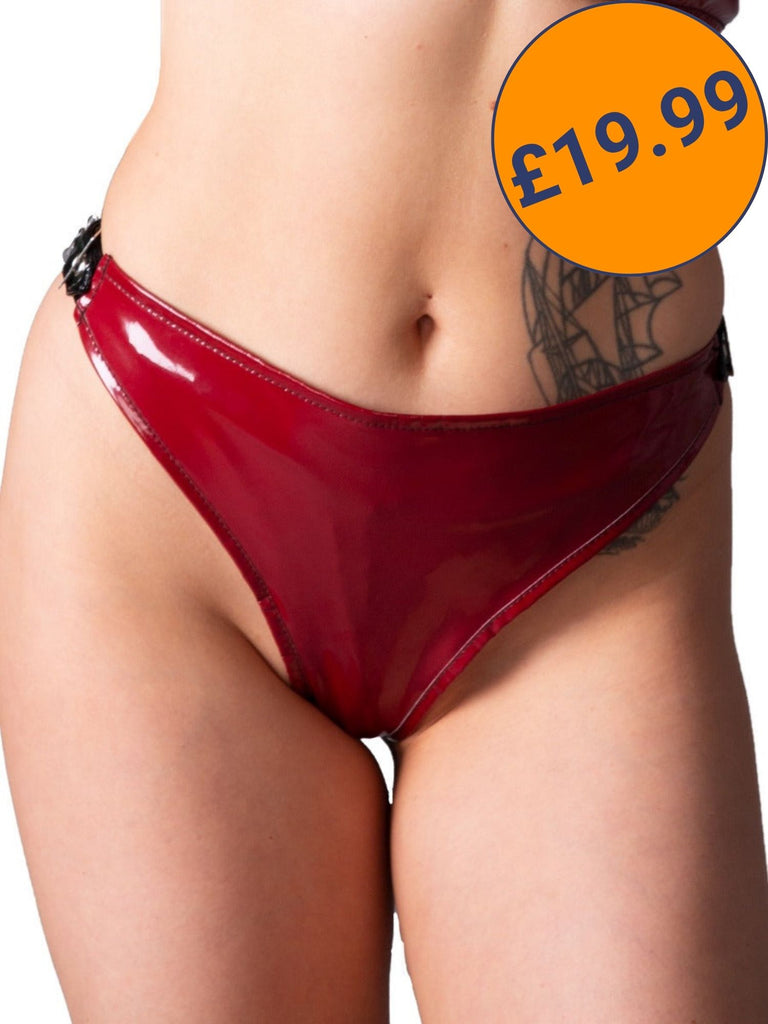 Secret Sale - PVC Burgundy Underwear