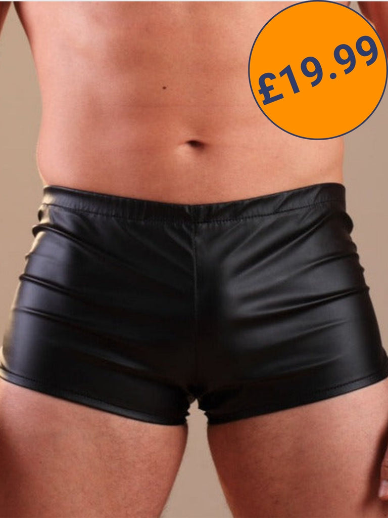 Secret Sale - Mens Leatherette Shorts