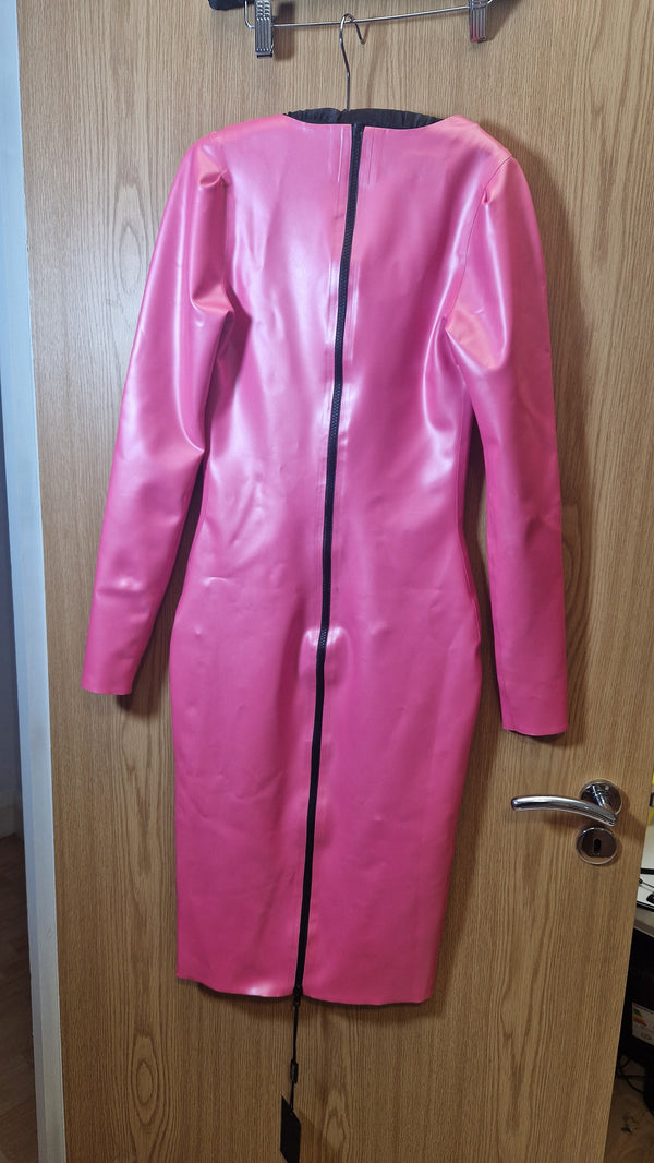 Clearance - Pink Square Neckline Dress Size Small