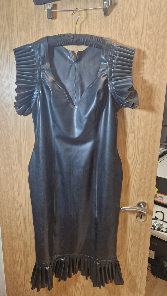 Clearance - Black Frilled Sample Dress Size 2XL