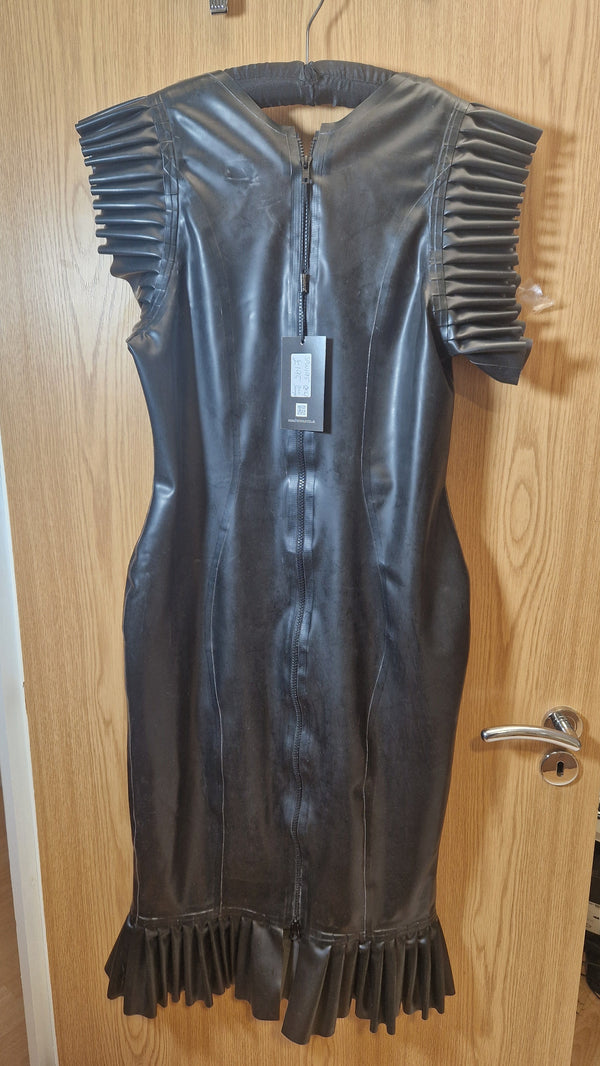 Clearance - Black Frilled Sample Dress Size 2XL