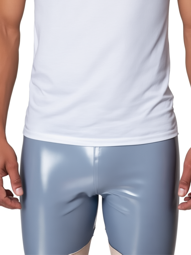 Vanguard Classic Shorts, In Heavy Duty (0.55mm) Battleship Grey Latex/Rubber