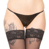 Black Rubber G String - Honour Clothing