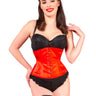 Red Satin Marlene Waist Cincher - Honour Clothing