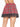 Plaid Skirt With Lace Trim