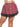 Plaid Skirt With Lace Trim