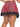 Plaid Skirt With Lace Trim