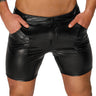 Lizard Wetlook Shorts With Pockets - Honour Clothing