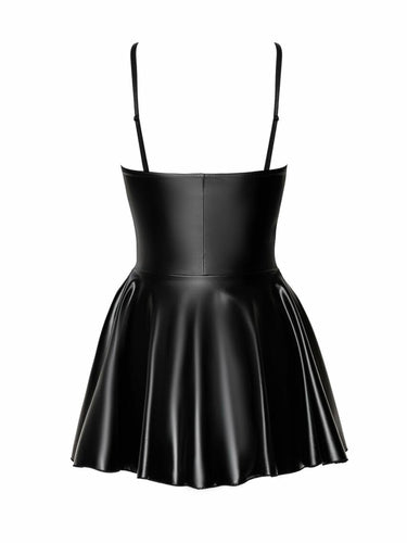 black wet look mini dress Women's Wet Look Bodycon Dress / Patent Leather Mini Dress
