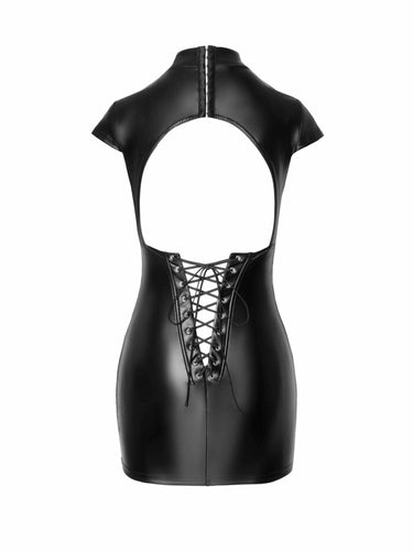 Wetlook T-shirt Dress With Open Back