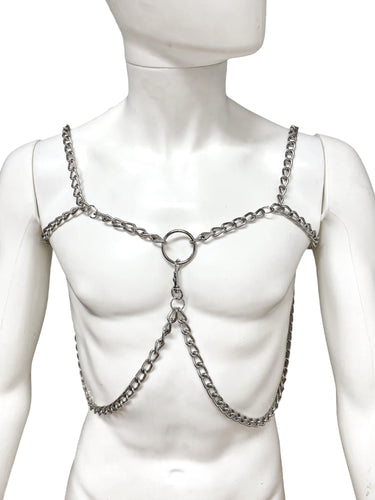 Men's Upper Body Harness Made From Chains & O Rings