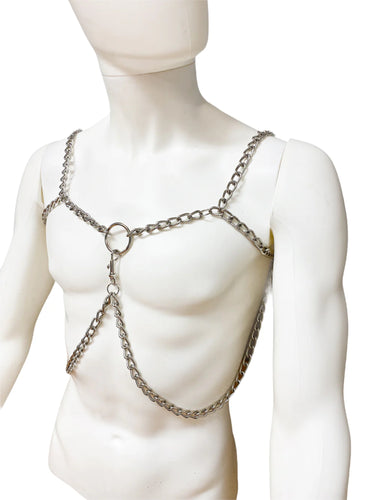 Men's Upper Body Harness Made From Chains & O Rings