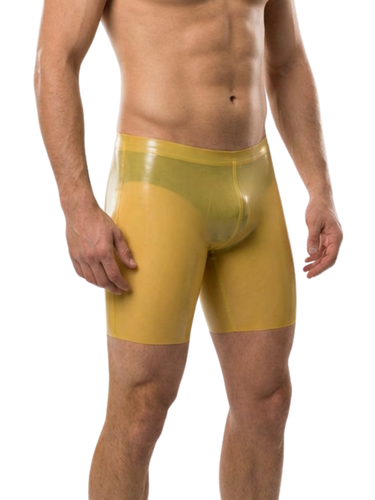 Latex/Rubber Classic Shorts In Transparent Natural