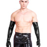 Men`s Shoulder Length Latex Gloves- Moulded & Black - Honour Clothing