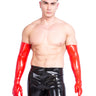 Men`s Shoulder Length Latex Gloves- Moulded & Black - Honour Clothing