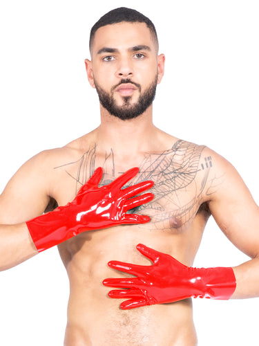 Men`s Classic Black Latex Gloves - Honour Clothing
