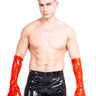 Men`s Latex Elbow Length Gloves in Red - Honour Clothing