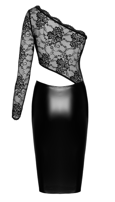 Wetlook Lace Midi Dress