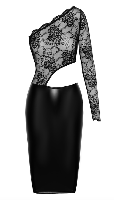 Wetlook Lace Midi Dress