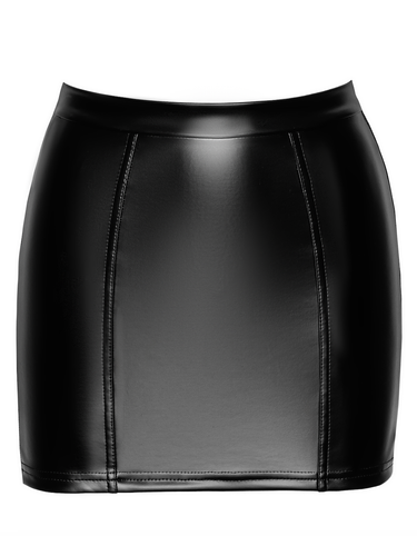 Wetlook Lace Mini Skirt