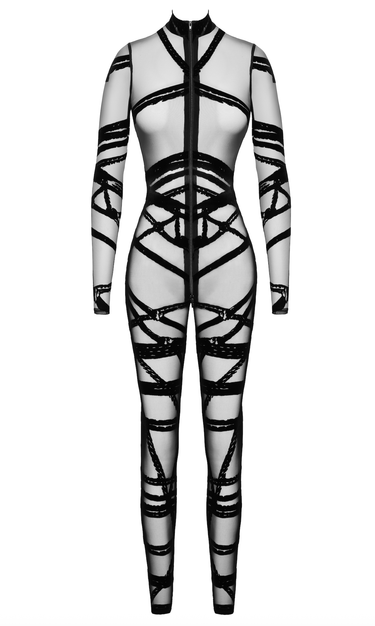 One-Piece Mesh Jumpsuit