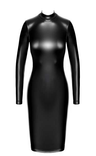 Crystal Back Sheer Midi Dress