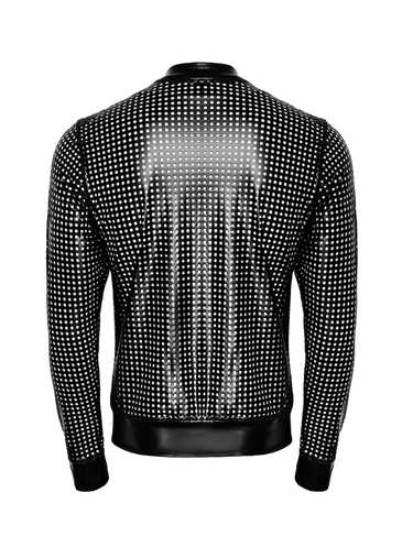 Men's Wetlook Laser-Cut Jacket