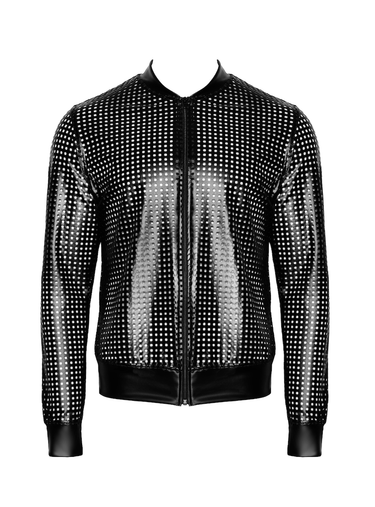 Men's Wetlook Laser-Cut Jacket