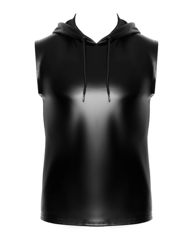 Men's Wetlook Sleeveless Hoodie