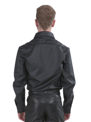 Leatherette Classic Style Shirt
