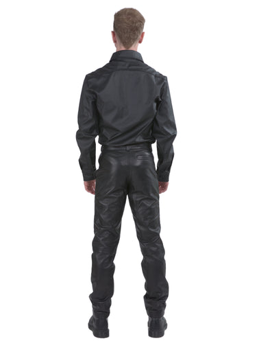 Leatherette Classic Style Shirt