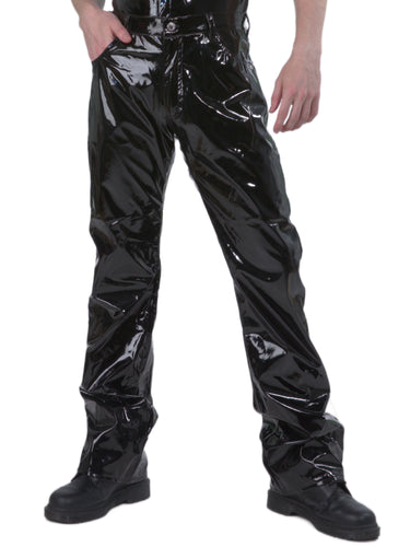 PVC Boot Cut Jeans
