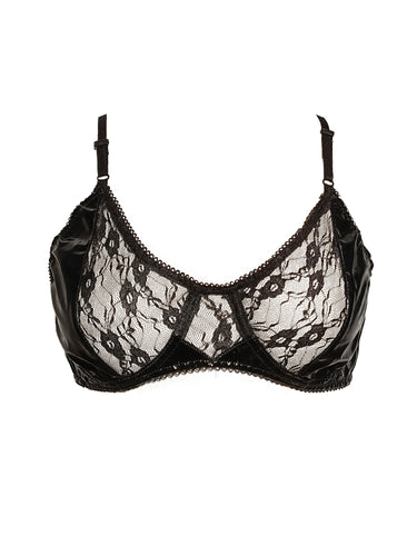 PVC And Lace Bra