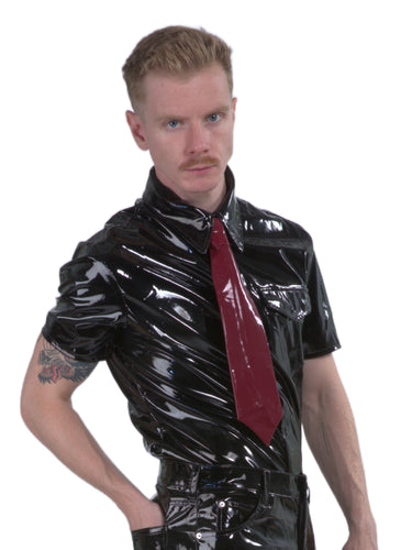 PVC Bordeaux Burgundy Tie