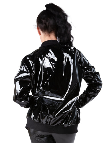 PVC Tracksuit Top With Lizard Applique