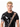 Men's Black PVC T-Shirt With Crossbody Lace Up Details