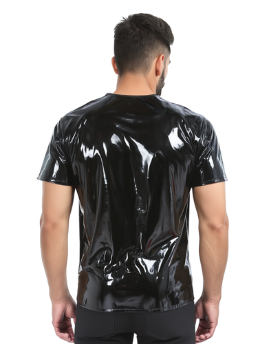 Sample - Men's PVC Revolution Shoulder Zipper T-Shirt - Size M