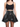 Black PVC High Waisted Swivel Skirt