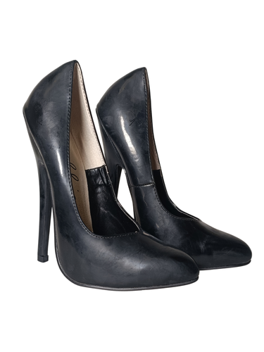 Matte PVC Court Shoes Size UK 8
