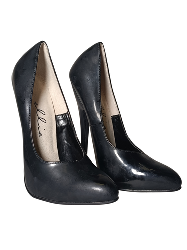 Matte PVC Court Shoes Size UK 8