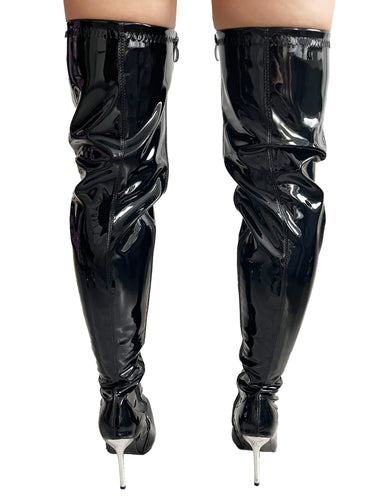 Heels Of Steel Thigh High Boots