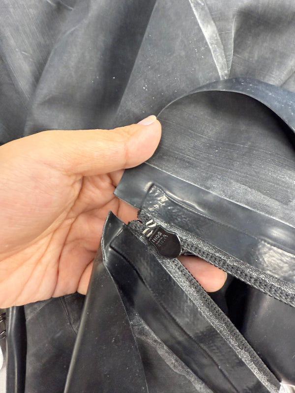 Clearance - Latex/Rubber High Neck Skater Dress- Size XL