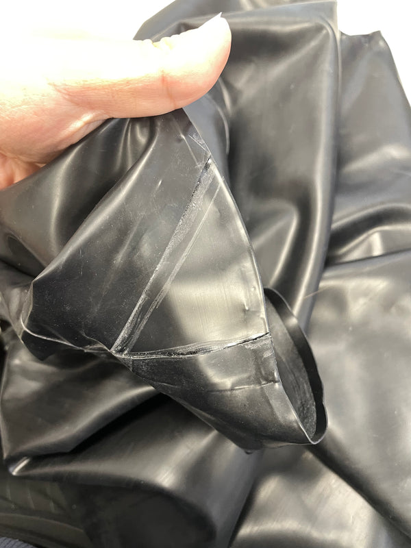 Clearance-  Latex/Rubber Classic T Shirt in Black. Size 2XL